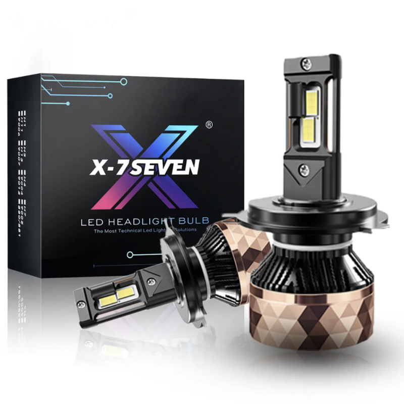 X-7SEVEN New Arrival X-Black Samurai 3 Copper Tubes 250W 55000 Lumens Led Headlight For Car