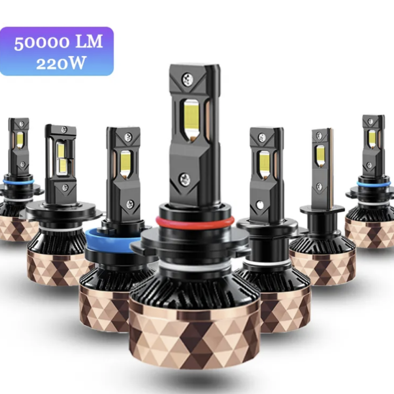 X-7SEVEN New Arrival X-Black Samurai 3 Copper Tubes 250W 55000 Lumens Led Headlight For Car